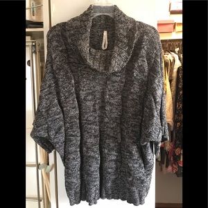 Gray cowl neck sweater